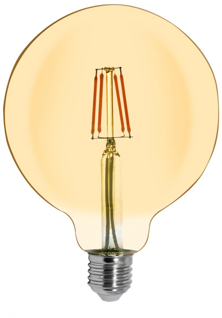 Lâmpada LED Mundial G125 Filamento Vintage E27 2 watts 2400K 280° Bivolt ML-0127