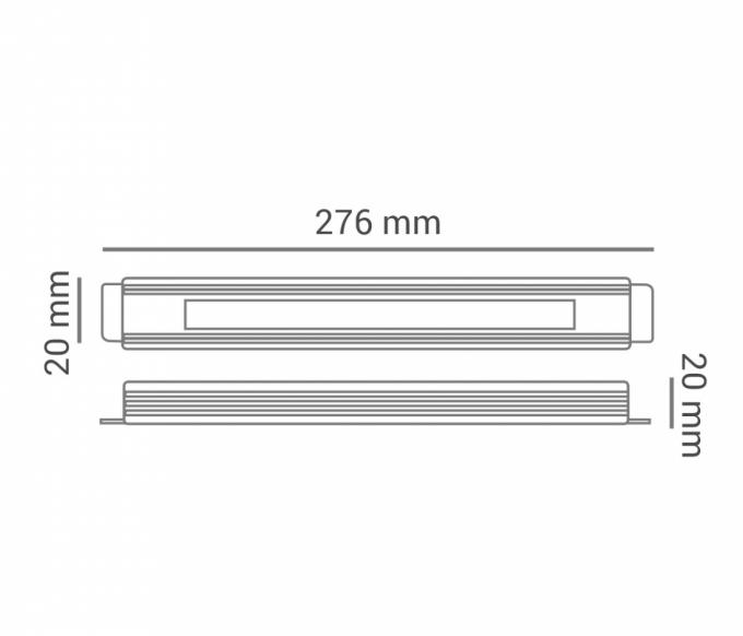 Fonte 12V Slim Opus 36 Watts 3A IP67 Blindada 270x20x20mm OPS 31002