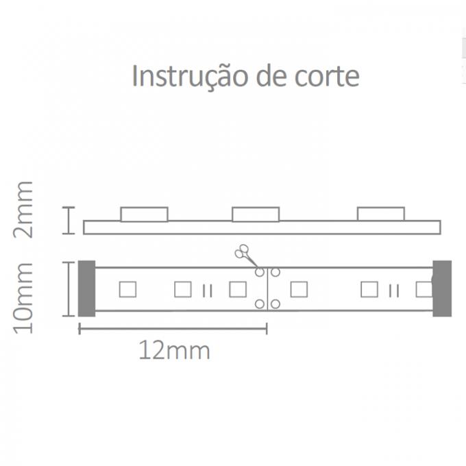 Fita de LED Flex Power Mundial 20 watts/mt 240leds 3000K IP20 12V (Rolo 3 metros) ML-0043