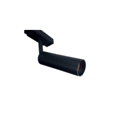 Spot para Trilho Evoled Focus Mini Dicróica Longo Preto Antiofuscante Ø40x216x81mm LE-4123