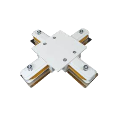 Conexão X Evoled Branco para Trilho Eletrificado de Embutir LE-3634