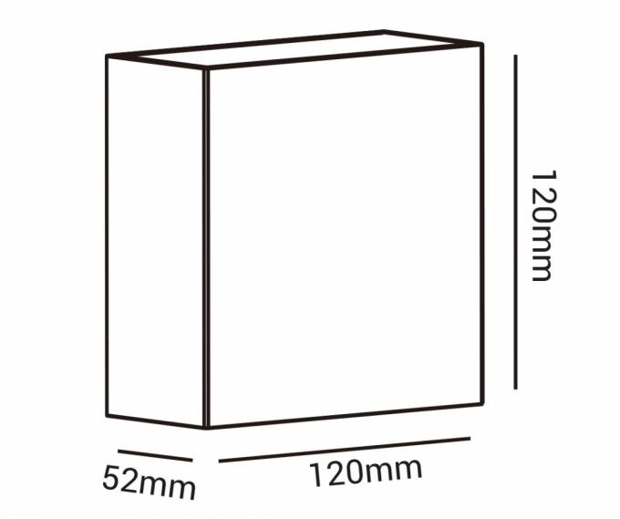 Arandela Opus Astral 4 Watts 3000K Facho Ajustável Branca 120x120mm OPS 38100