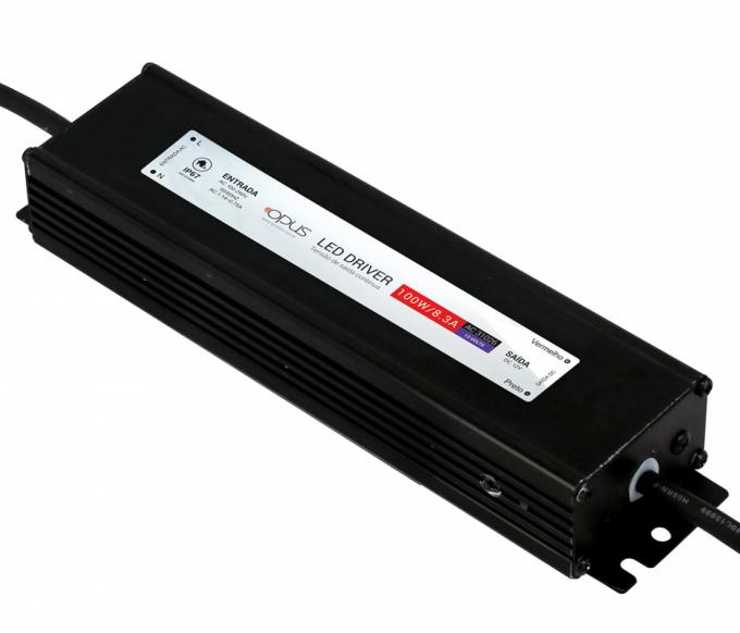 Fonte 12V Opus 100 Watts 8A IP67 Blindada 225x52x21mm OPS 31026