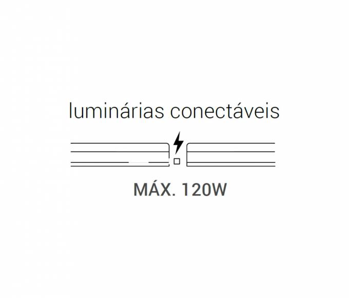 Luminária Opus LED Linea 16 watts 120° IP20 3000K 1173mm OPS 32955