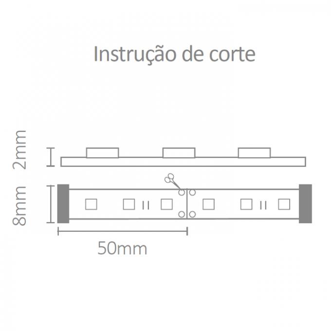 Fita de LED Mundial 12 watts/mt 2700K IP20 12V (Rolo 5 metros) ML-0040