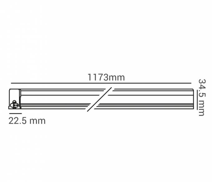 Luminária Opus LED Linea 16 watts 120° IP20 3000K 1173mm OPS 32955