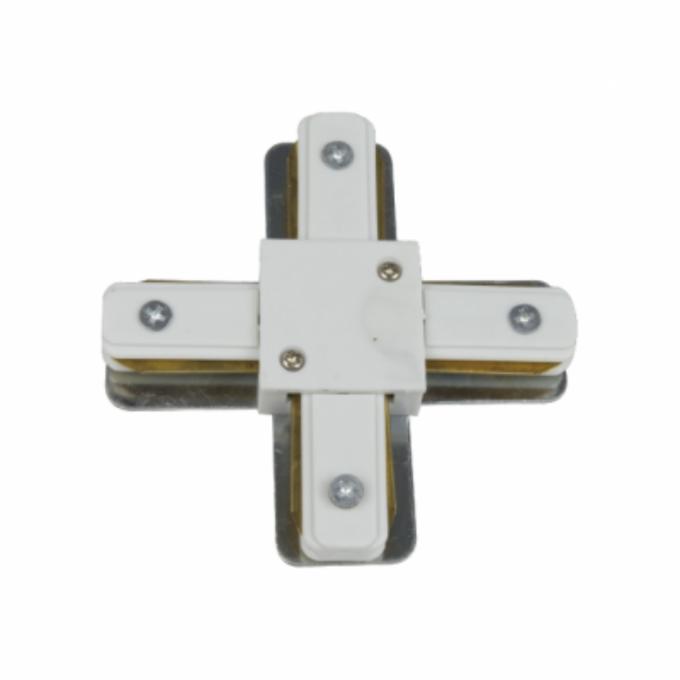 Conexão X Evoled Branco para Trilho Eletrificado Sobrepor LE-3568