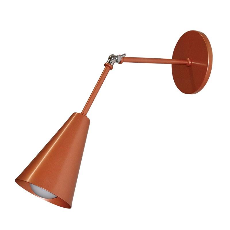 Arandela DM LUMI Isis Alumínio 1L E27 Ø100x250x150mm 623