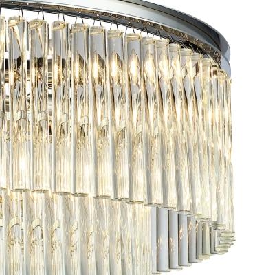 Pendente Bella Vivi Cromado e Transparente 9L E14 Ø600x420mm AQ031C