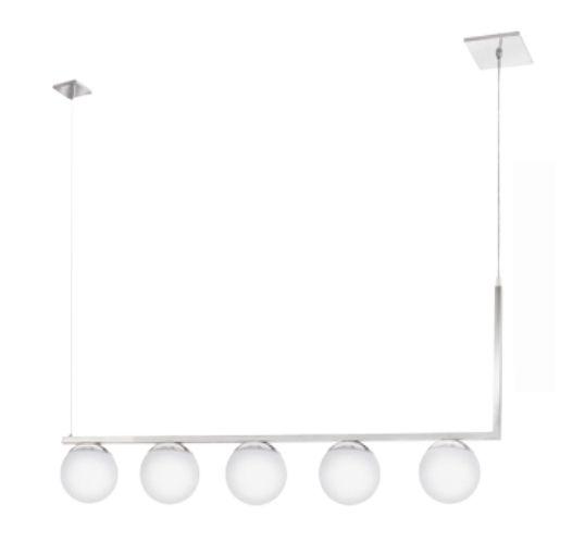 Pendente Old Artisan Angular Globo Ø120mm 5L G9 1000x120x460mm PD-5192 