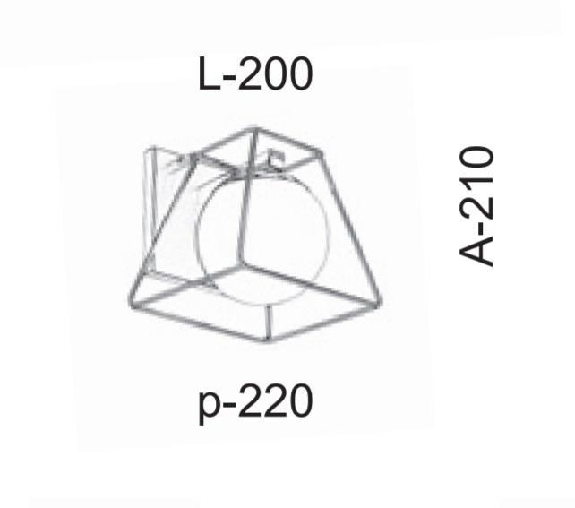 Arandela Old Artisan Globo Ø120mm 1L G9 210x200x220mm AR-5284 