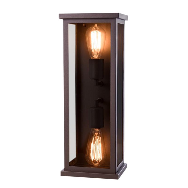 Arandela DM LUMI Retrô 2L E27 Alumínio/Vidro 450mm 667/45