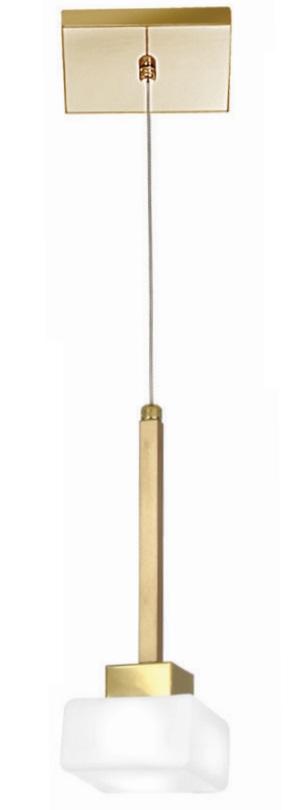 Pendente Old Artisan Vidro Quadrado 5,5 Watts 2700K 80x80x230mm PD-5398 
