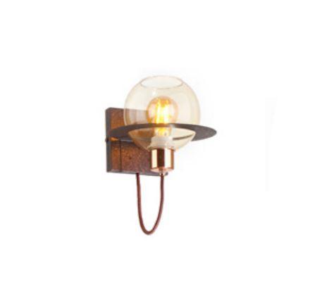 Arandela Old Artisan Globo Âmbar 1L E27 220x200x190mm Ø150mm AR-5180 