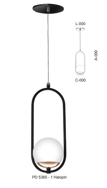 Pendente Old Artisan Pendulo 1L G9 150x120x370mm Globo Ø120mm PD-5365 