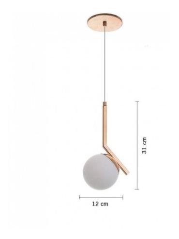 Pendente Old Artisan Angular Globo Ø120mm 1L G9 120x150x310mm PD-5199 