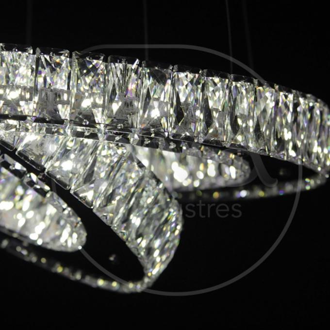Pendente DNA Lustres Três Alianças Slim Espelhado 45 watts 3000K Ø600/400/200mm ALR-60-3