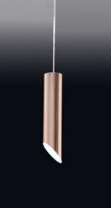 Pendente Old Artisan Tubo Corte 45° 1L Dicróica Ø64x300mm PD-4997/A
