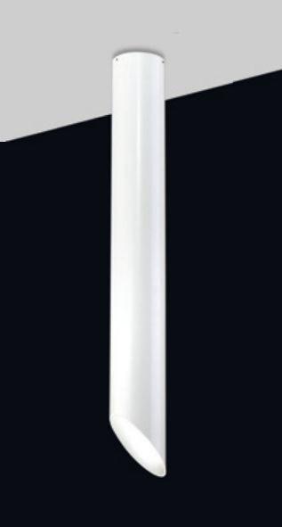 Spot Sobrepor Old Artisan Tubo Corte 45° 1L Dicróica Ø64x590mm EMB-4995/A 