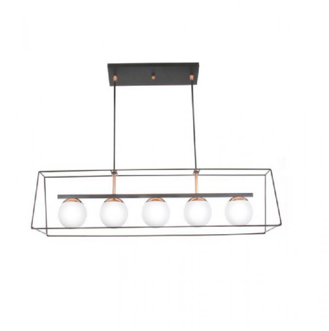 Pendente Old Artisan  Jabuticaba Globo Ø120mm 5L G9 960mm PD-5287A