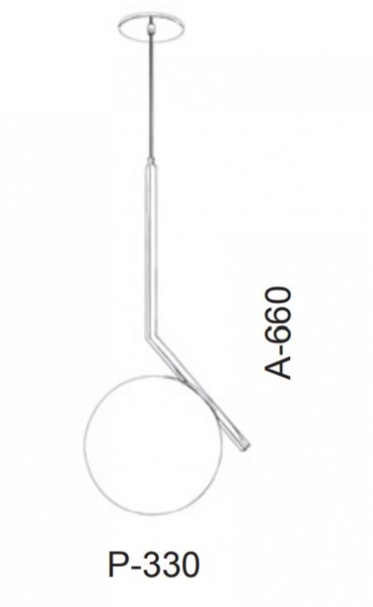 Pendente Old Artisan Angular Globo Ø250mm 1L E27 Ø250x330x660mm PD-5200 
