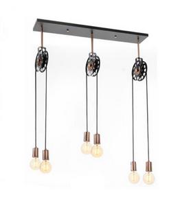 Pendente Old Artisan Roldanas 6L E27 820x160x1300mm PD-5127 