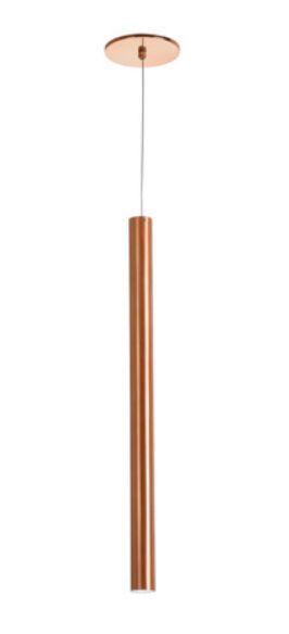 Pendente Old Artisan Tubo 1L Mini Dicróica GU10 Ø38x600mm PD-5139B