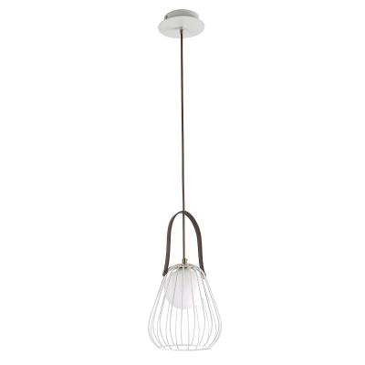 Pendente Bella Lamp Dourado e Branco 1L G9 Ø180x220m ML002W
