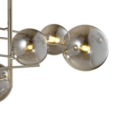 Pendente Bella Rio Niquelado e Fumê 6L G9 Ø840x900mm RZ002