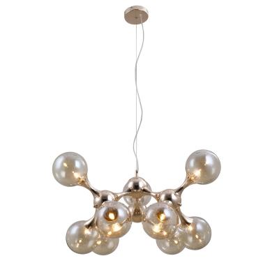 Pendente Bella Mol Dourado e Champagne 9L G9 Ø600mm OD040