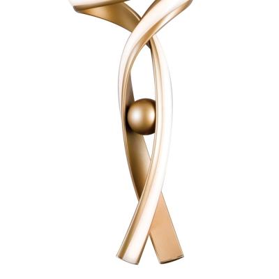 Pendente Bella Fluire Dourado 30 Watts 3000K Ø280x740mm RE005