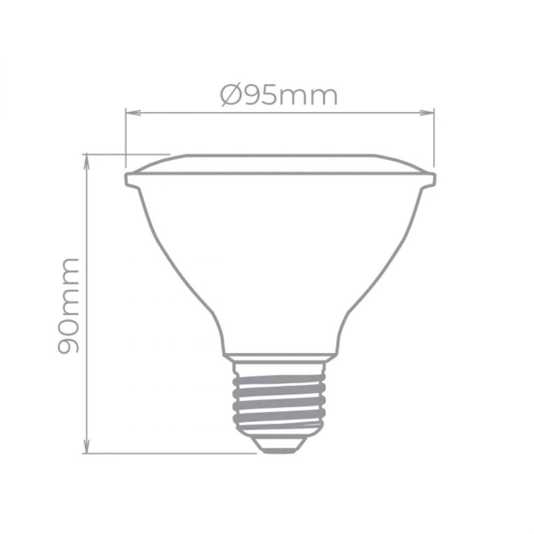 Lâmpada Led Stella PAR30 EVO IRC95 E27 9 watts 2700K 25° Bivolt STH20030/27
