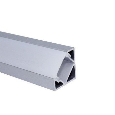 Perfil Sobrepor de Canto Sob Medida MK Iluminação 19x19mm (Somente Perfil) ALP07
