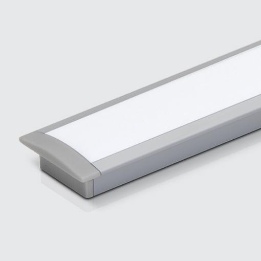 Perfil Embutido Sob Medida MK Iluminação 23x8mm (Somente Perfil) ALP01