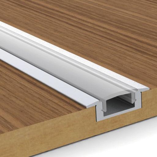 Perfil Embutido Sob Medida MK Iluminação 23x8mm (Somente Perfil) ALP01