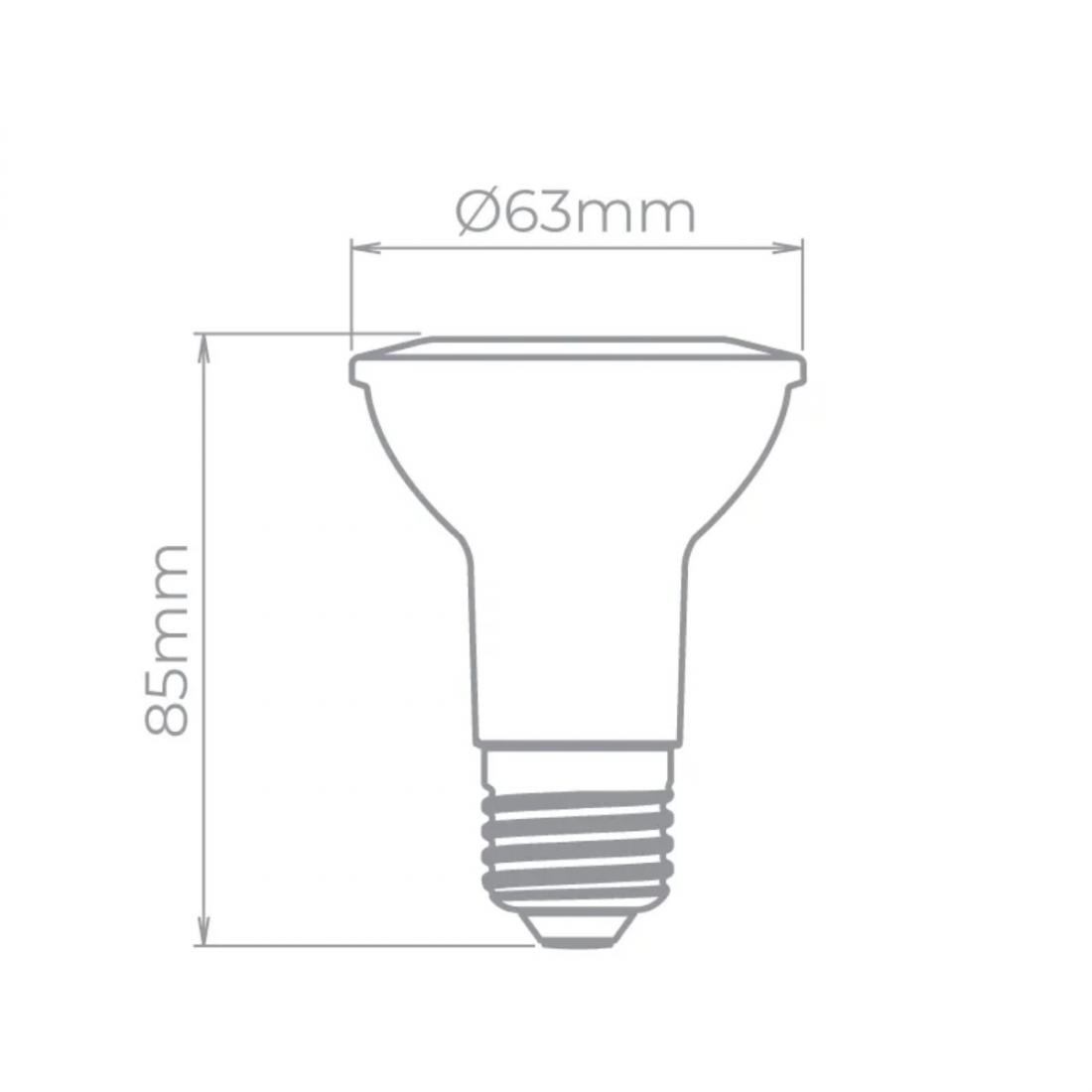Lâmpada Led Stella PAR20 EVO IRC95 E27 5,5 watts 2700K 25° Bivolt STH20020/27
