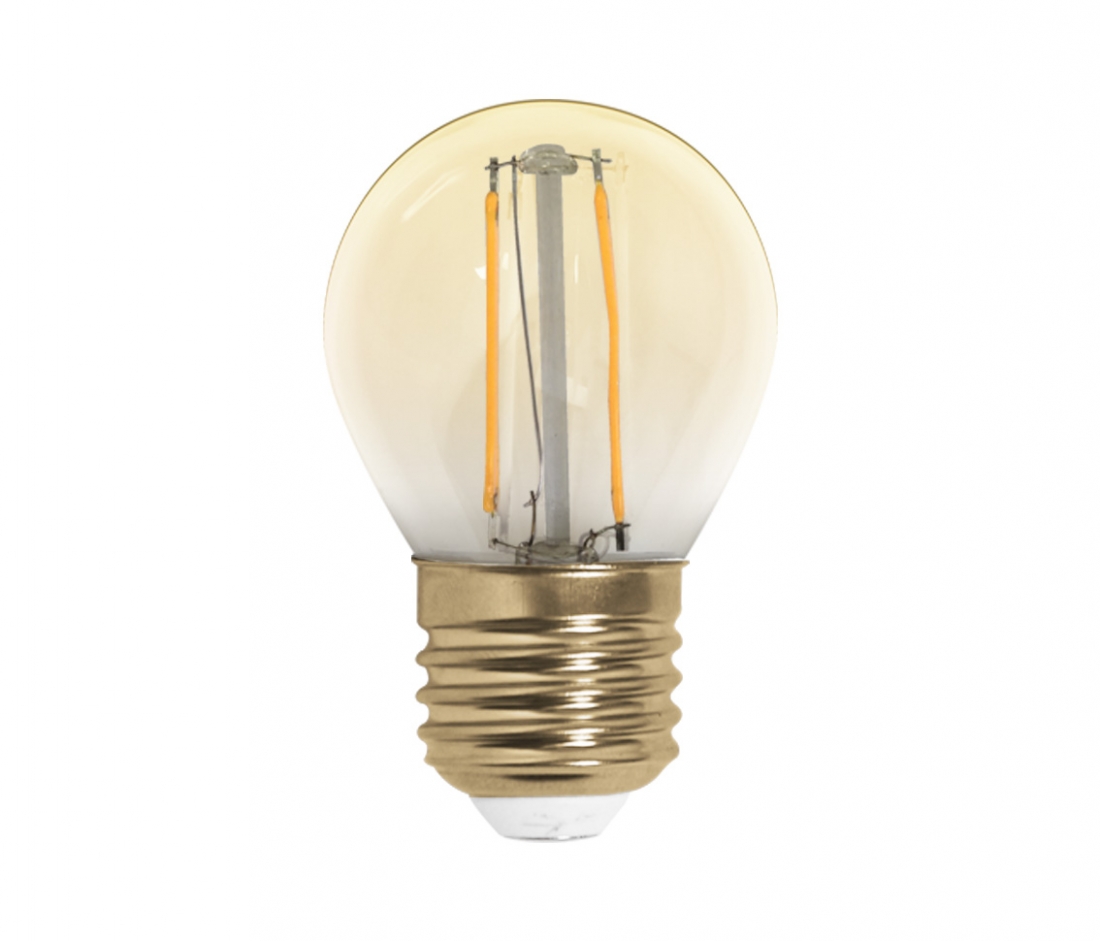 Lâmpada Opus Bolinha G45 Filamento LED Vintage 2 watts 2200K Ø45x75mm OPS 33334