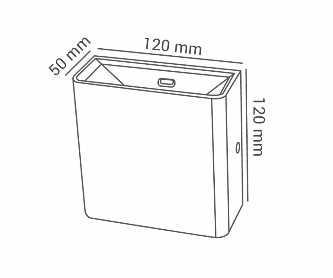 Arandela Opus 3 Watts IP65 3000K Branca 120x120x50mm OPS 34966