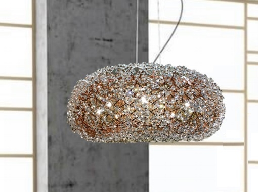 Pendente Artesanal Lampluz Neo Cristal 8L G9 Ø600x250mm  PDC 130.60