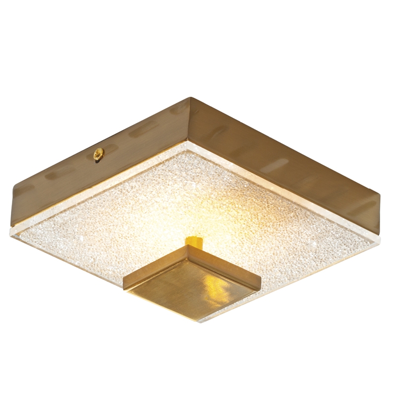 Plafon Rebatedor Starlux Kyara Ouro Fosco 6W 2700K 160x160mm HL002-Q-OU