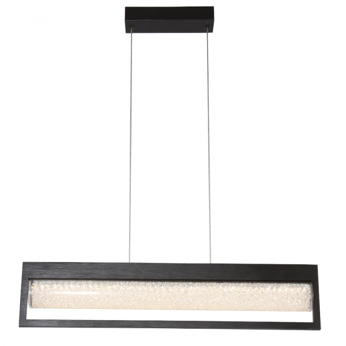 Pendente Starlux Lavinia Preto 24 Watts 2700K 1050x70x140mm PBK31213-24W