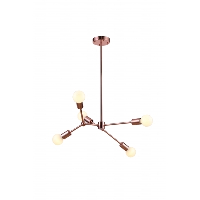 Pendente Bella Leblon Rose Gold 5L E27 Ø600x1180mm RM001R