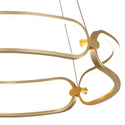 Pendente Bella Lumina Dourado 50 watts 3000K Ø600x100mm BB007G