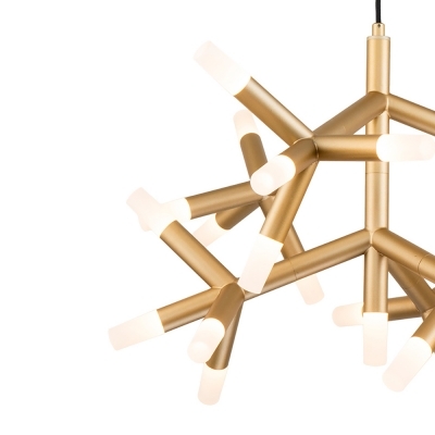 Pendente Bella Manaca Dourado 72 watts 3000K Ø720mm BD003S