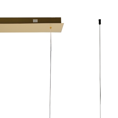 Pendente Bella Bossa Nova Dourado 30 watts 3000K Ø120x900x600mm OC007
