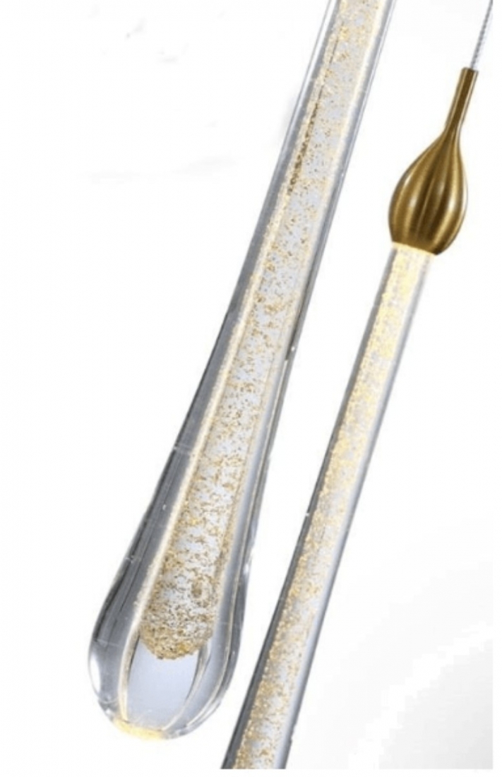 Pendente Bella Goccia Metal Dourado 3x 3 watts 3000K Ø300x410mm OC002M