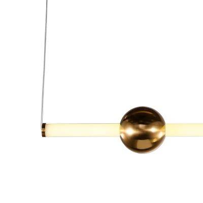 Pendente Bella Bossa Nova Dourado 30 watts 3000K Ø120x900x600mm OC007