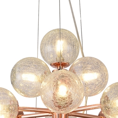 Pendente Bella Vinha Cobre e Transparente 14L G9 Ø450mm QT001E