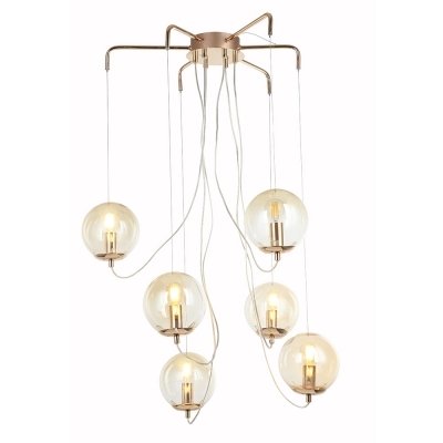 Pendente Bella Mobile Dourado 6L E14 Ø650mm BB014