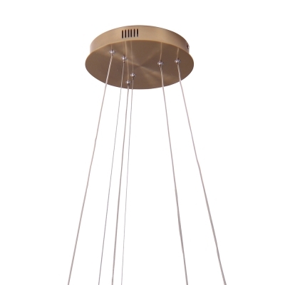 Pendente Bella Oca Dourado 74 watts 3000K Ø800/600mm GD003